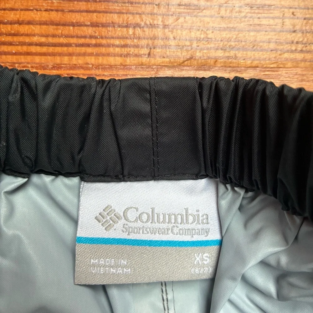 Columbia Black Rain Pants, NWOT, 6/7